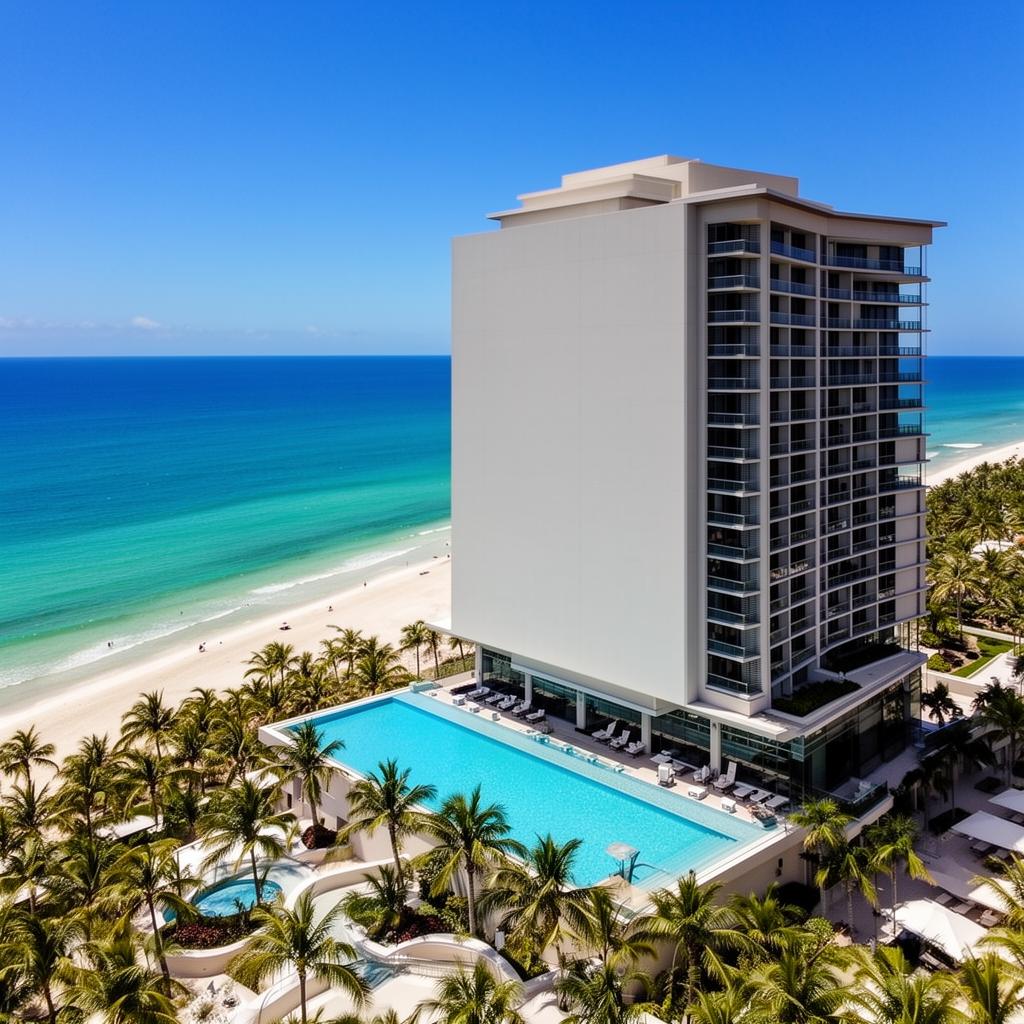 Residência de luxo em condo hotel à beira-mar