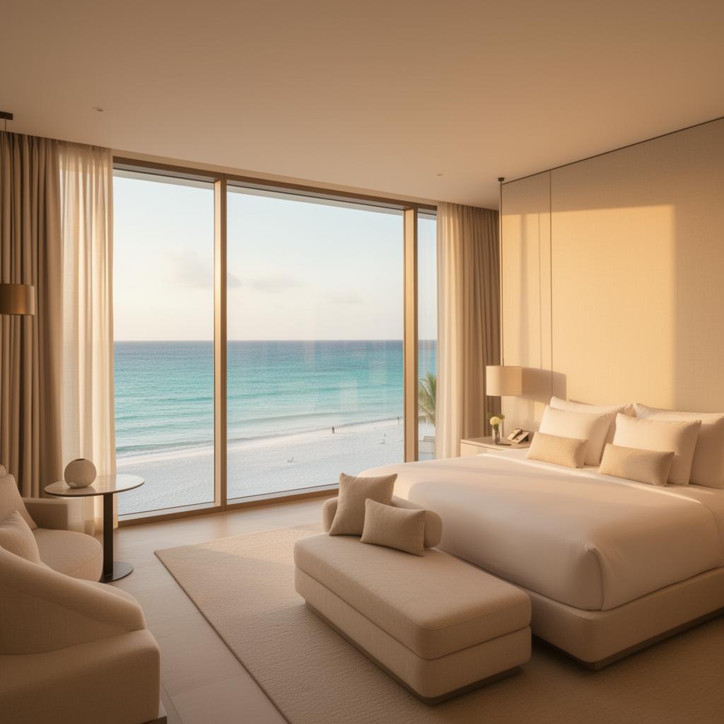 Suíte de luxo com vista para o mar