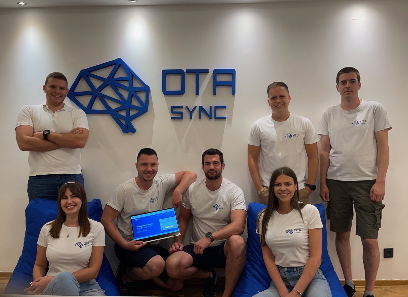 A equipe fundadora da HotelSync (antes OTA Sync)